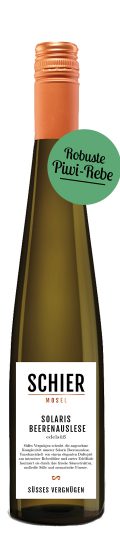 Solaris Beerenauslese edelsüß „Süßes Vergnügen“ (Piwi) Mosel-Rarität vom Weingut Schier: Solaris Beerenauslese edelsüß
